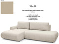 Luna II Open -End Corner Sofa  Bed Vibe LHF