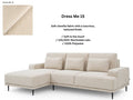 Livora Corner Sofa Bed Dress Me  LHF
