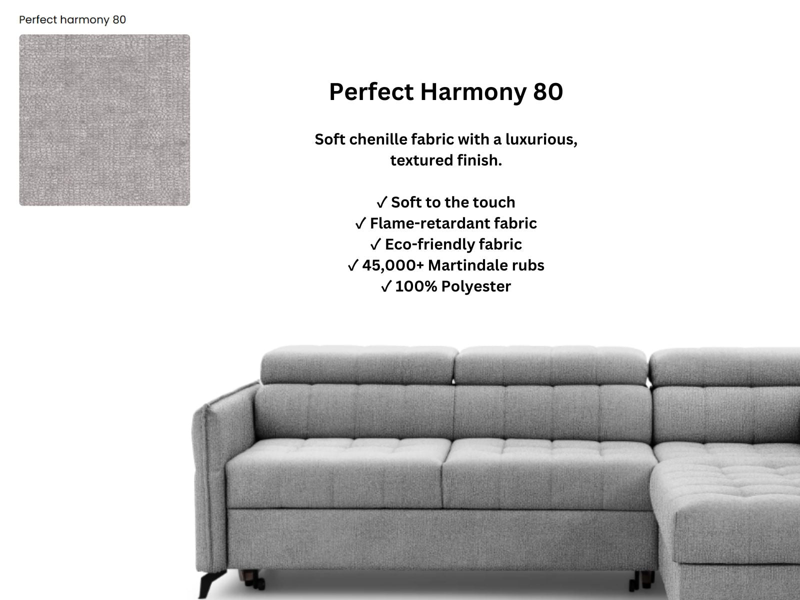 Elora Corner Sofa Bed Perfect Harmony