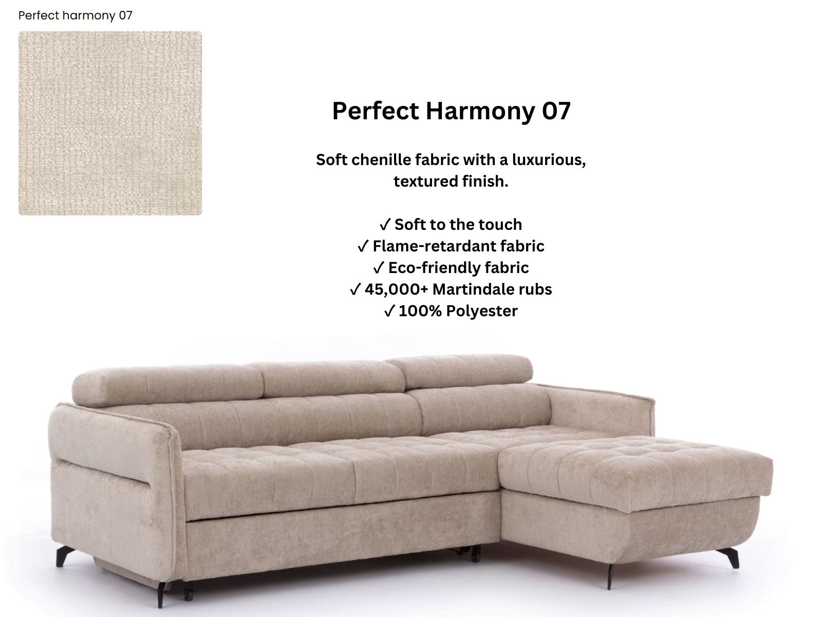 Elora Corner Sofa Bed Perfect Harmony