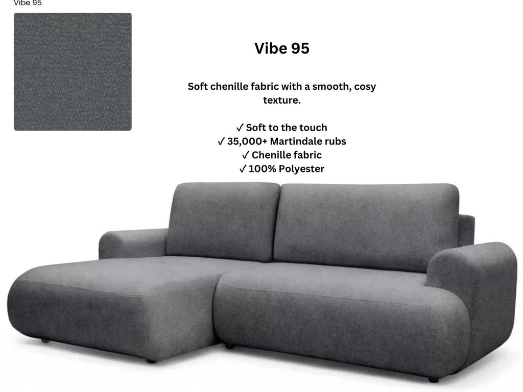 Luna Corner Sofa Bed Vibe LHF