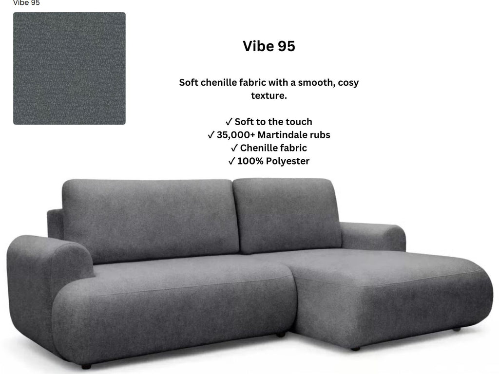 Luna Corner Sofa Bed Vibe RHF