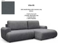 Luna Corner Sofa Bed Vibe RHF