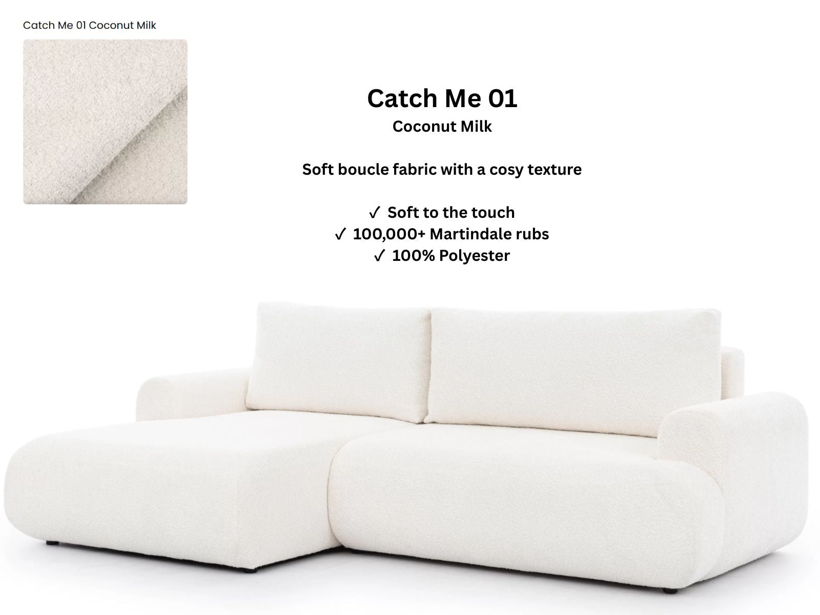 Luna  Corner Sofa Bed Cath Me LHF