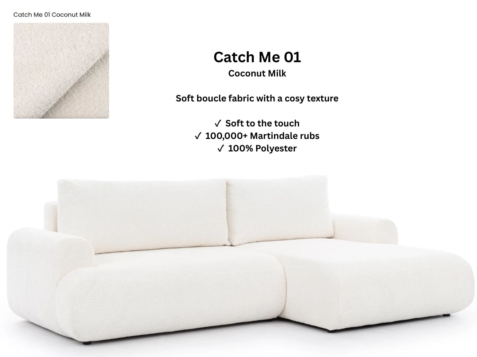 Luna Corner Sofa Bed Catch Me RHF