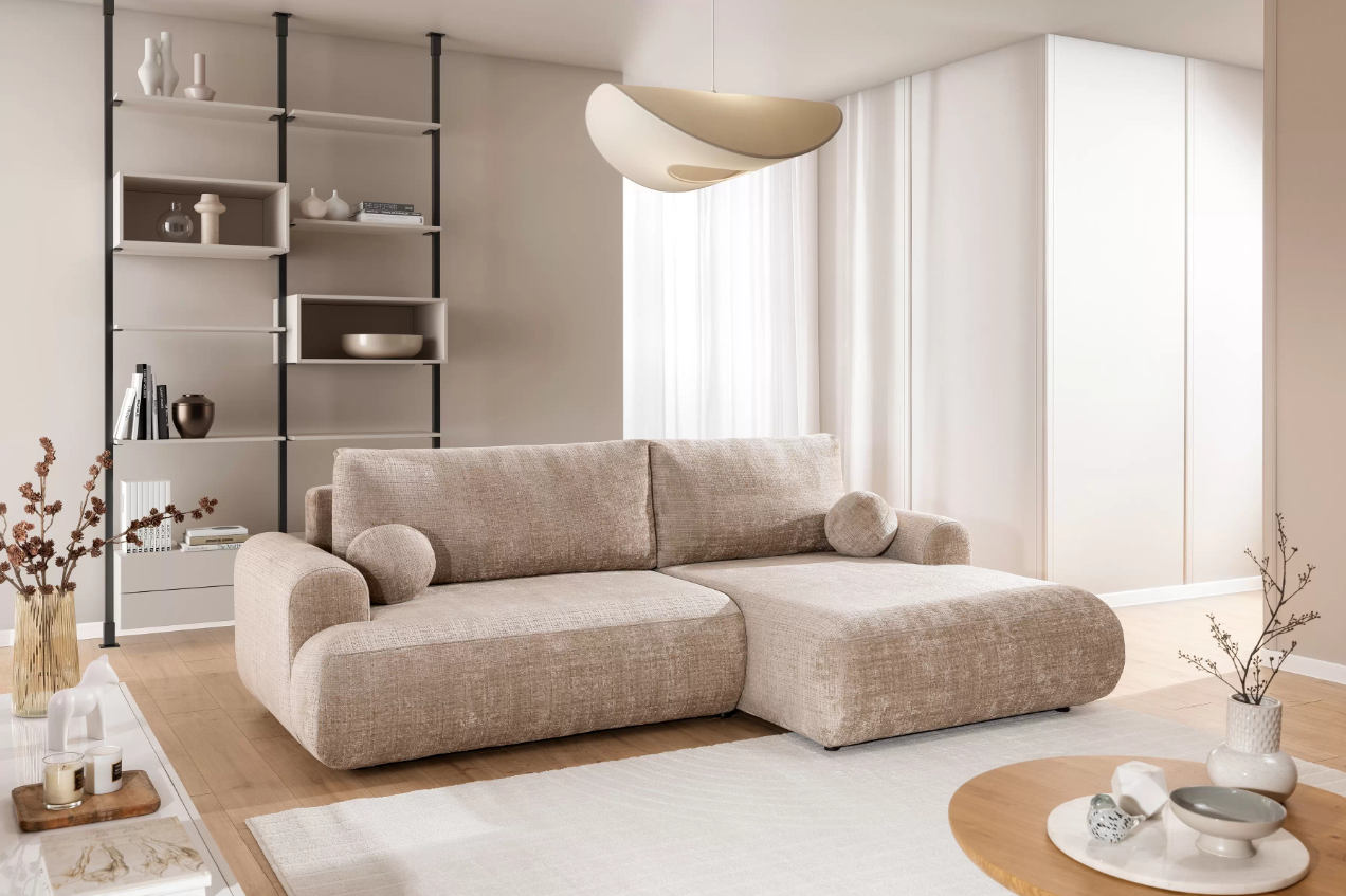 Luna Corner Sofa Bed Cremona RHF