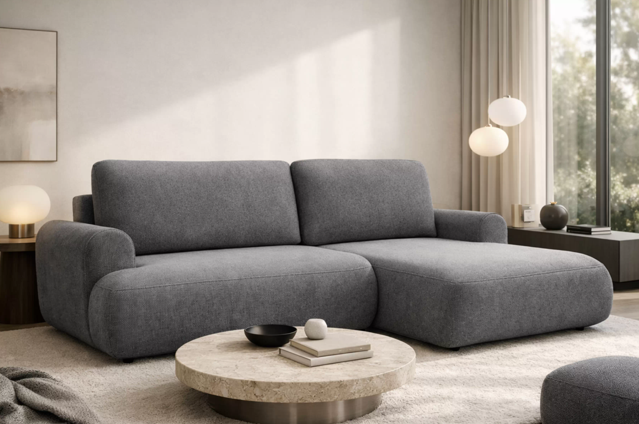 Luna Corner Sofa Bed Vibe RHF