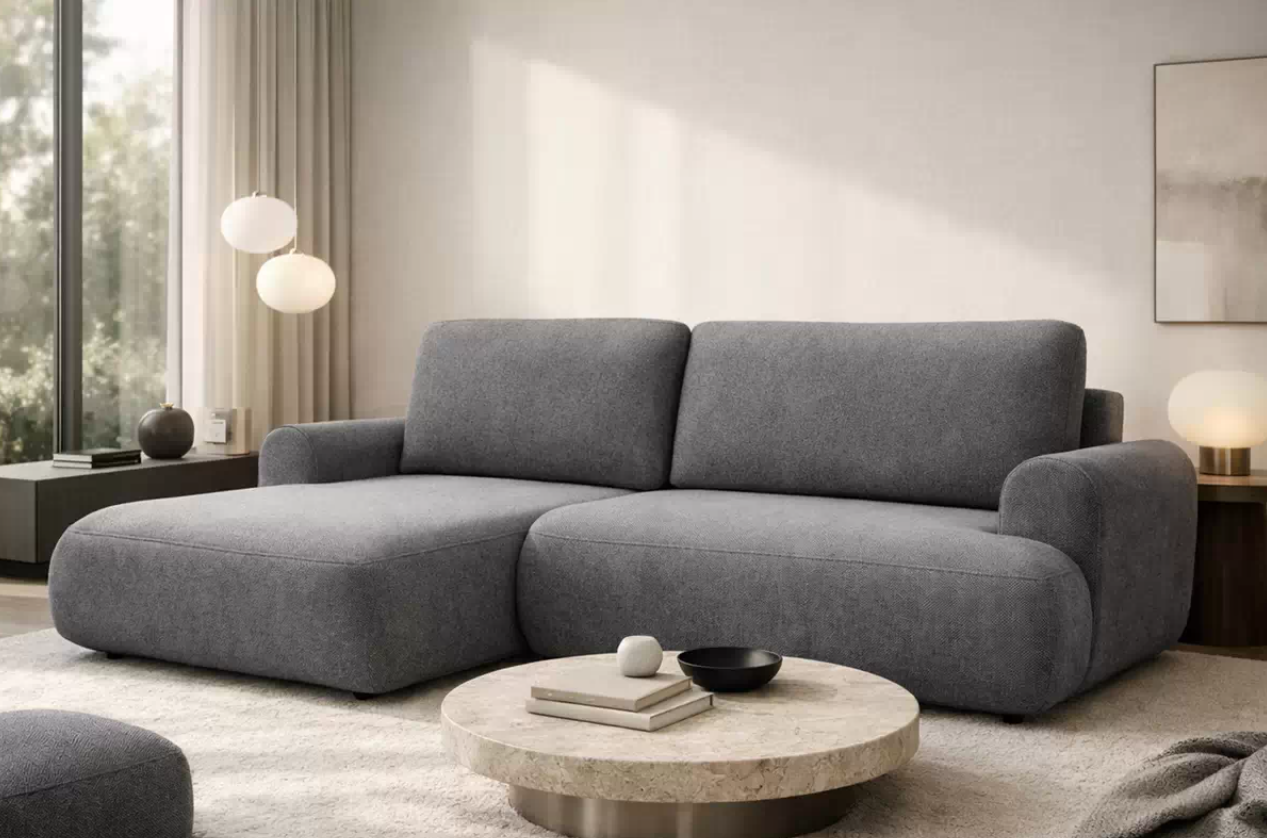 Luna Corner Sofa Bed Vibe LHF