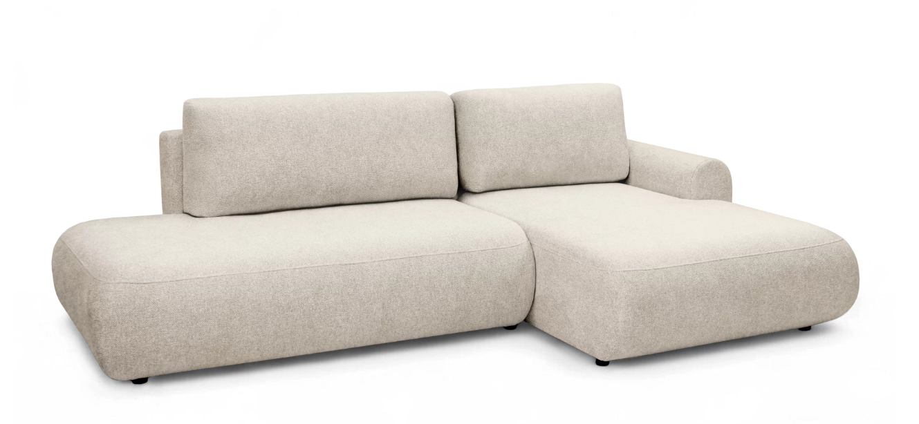 Luna II Open-End  Corner Sofa  Bed Vibe RHF