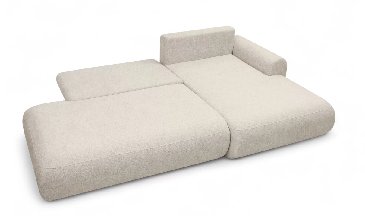 Luna II Open-End  Corner Sofa  Bed Vibe RHF