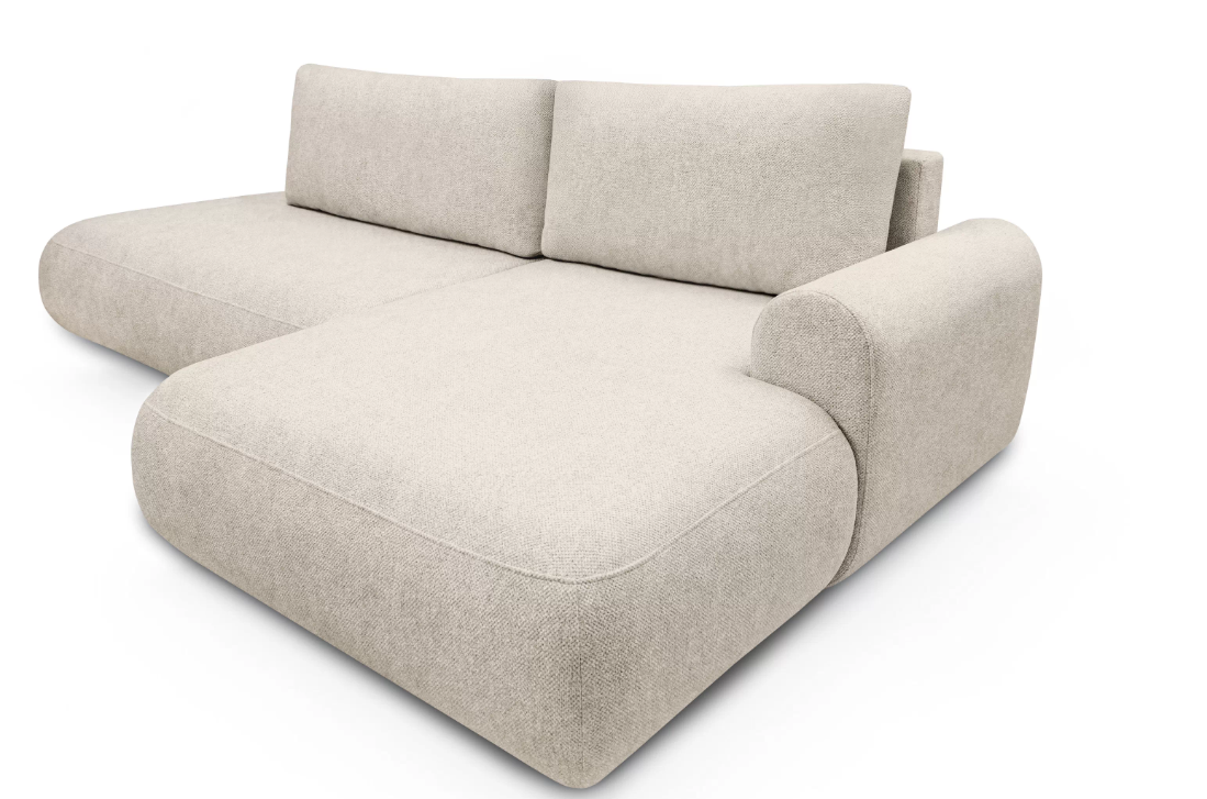 Luna II Open-End  Corner Sofa  Bed Vibe RHF