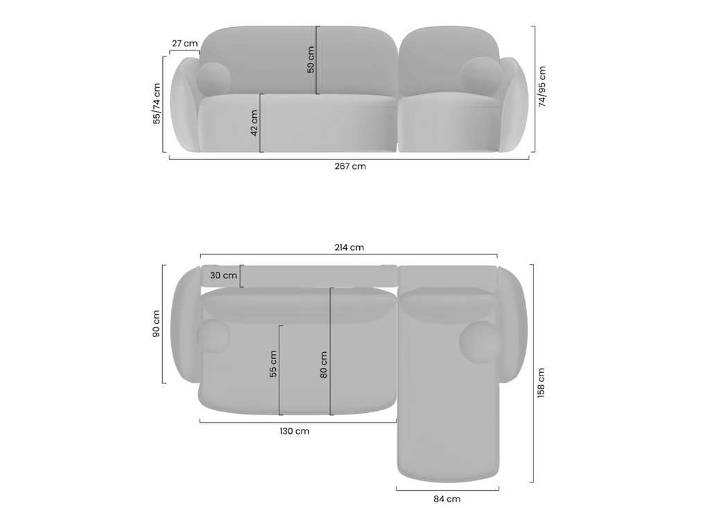 Nora Corner Sofa Bed Bellini