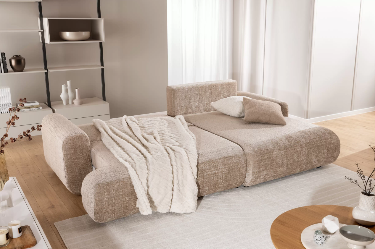 Luna Corner Sofa Bed Cremona RHF