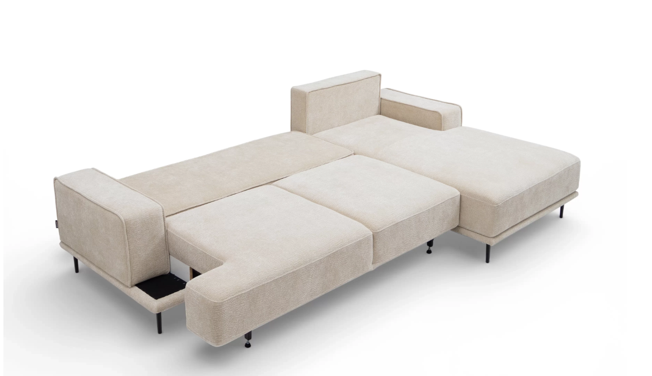 Livora Corner Sofa Bed Dress Me RHF