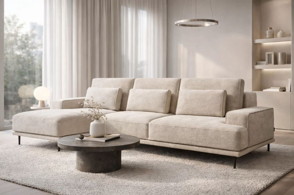 Livora Corner Sofa Bed Dress Me  LHF