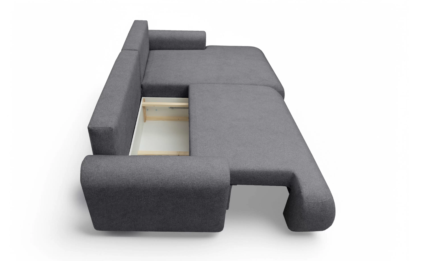 Luna Corner Sofa Bed Vibe RHF
