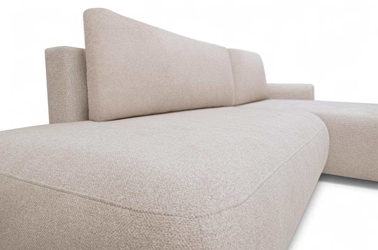 Luna II Open-End Corner Sofa  Bed Blur RHF