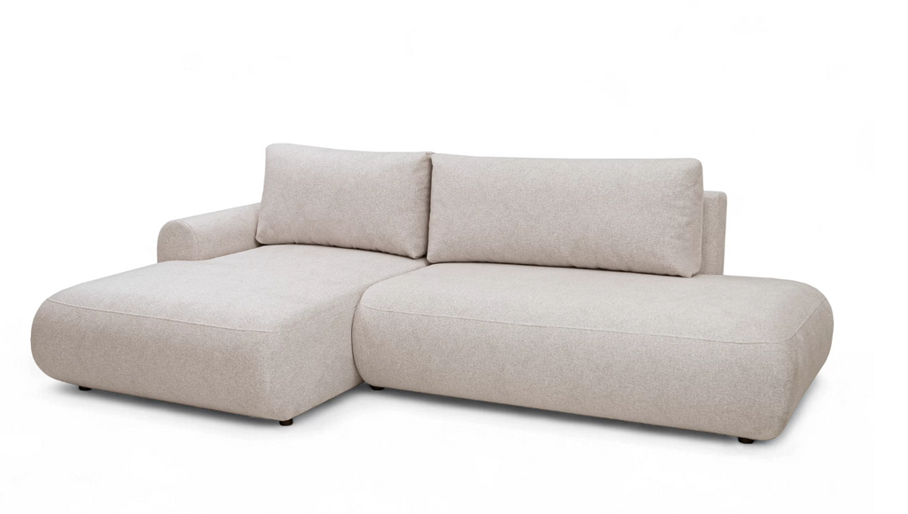 Luna II Open-End Corner Sofa Bed Blur LHF