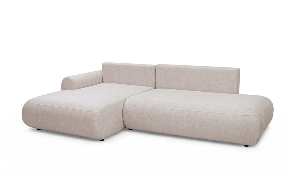 Luna II Open-End Corner Sofa Bed Blur LHF