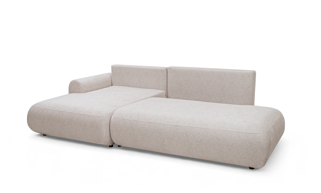Luna II Open-End Corner Sofa Bed Blur LHF