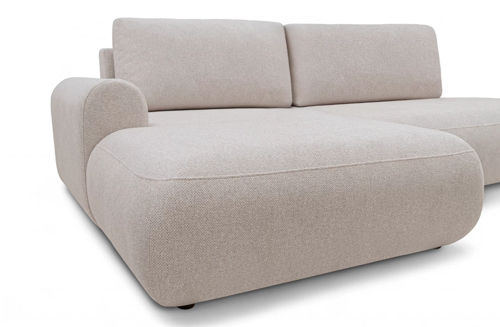 Luna II Open-End Corner Sofa Bed Blur LHF