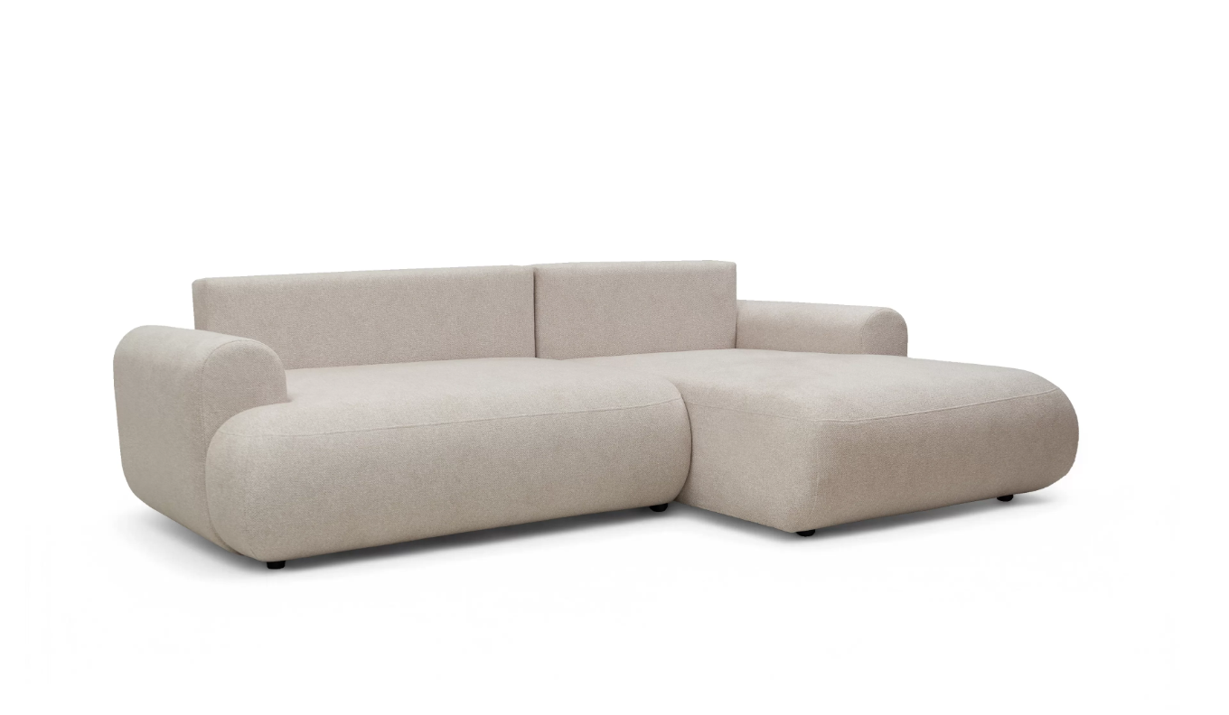 Luna Corner Sofa Bed Blur RHF