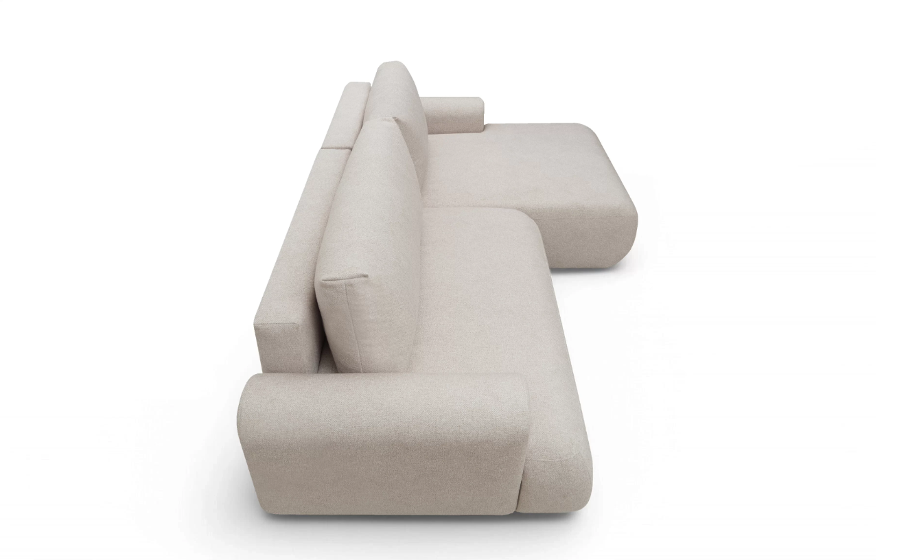 Luna Corner Sofa Bed Blur RHF
