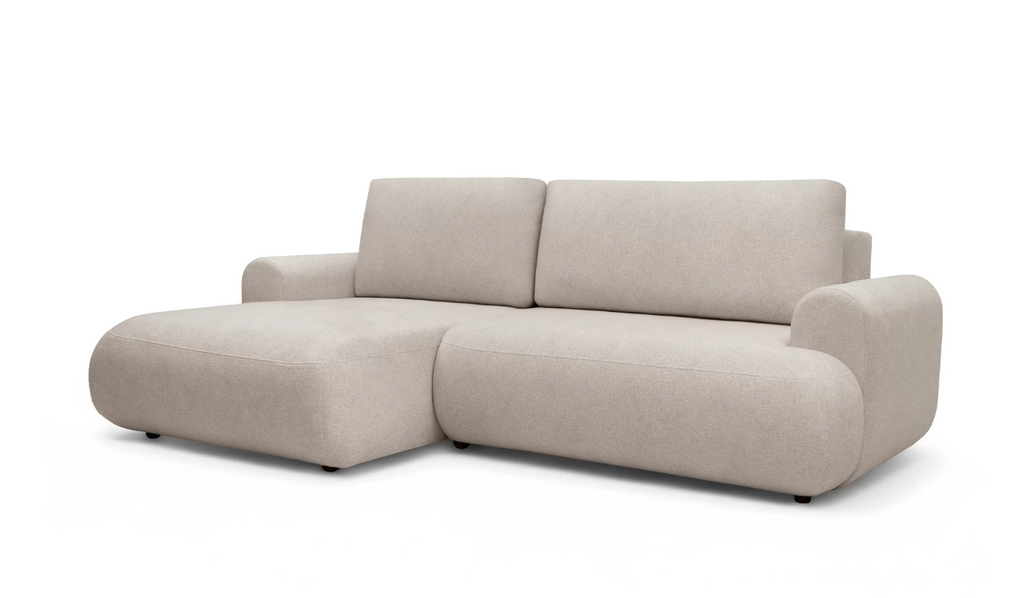 Luna Corner Sofa Bed Blur LHF