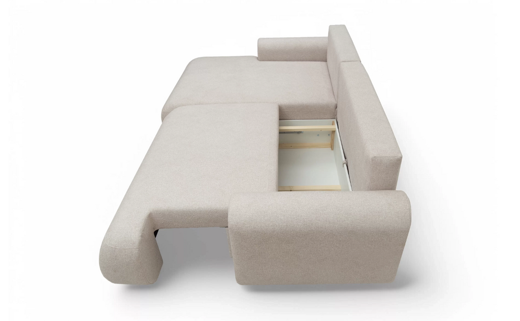 Luna Corner Sofa Bed Blur LHF