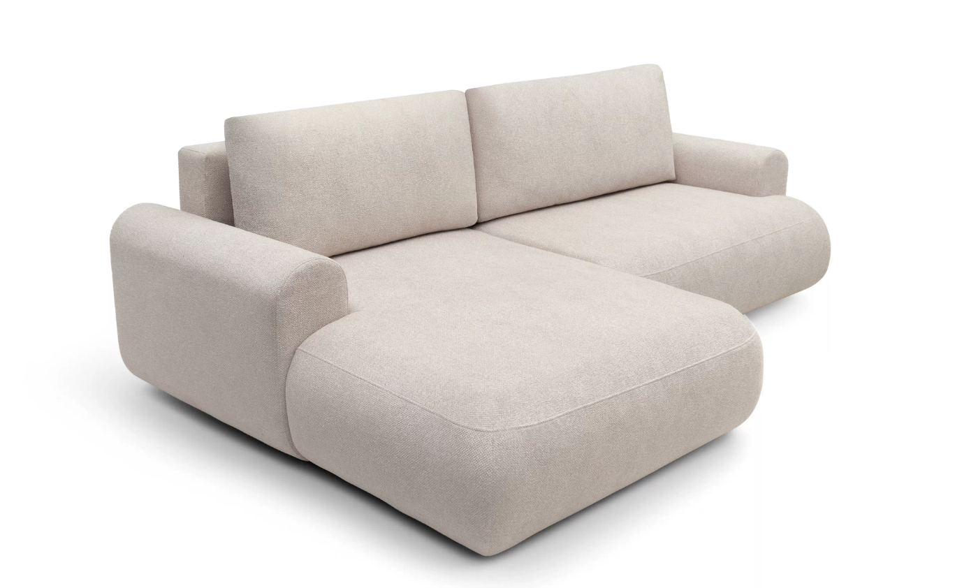 Luna Corner Sofa Bed Blur LHF
