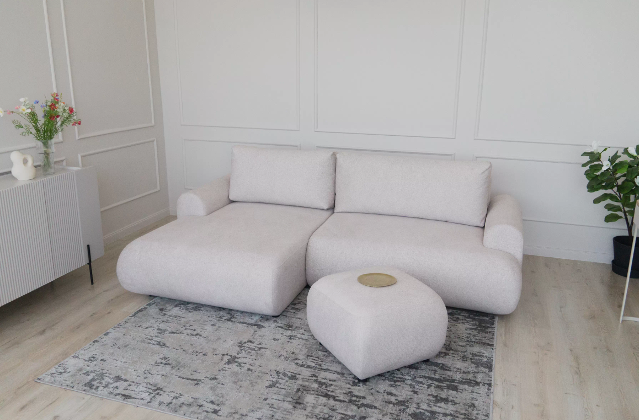Luna Corner Sofa Bed Blur LHF