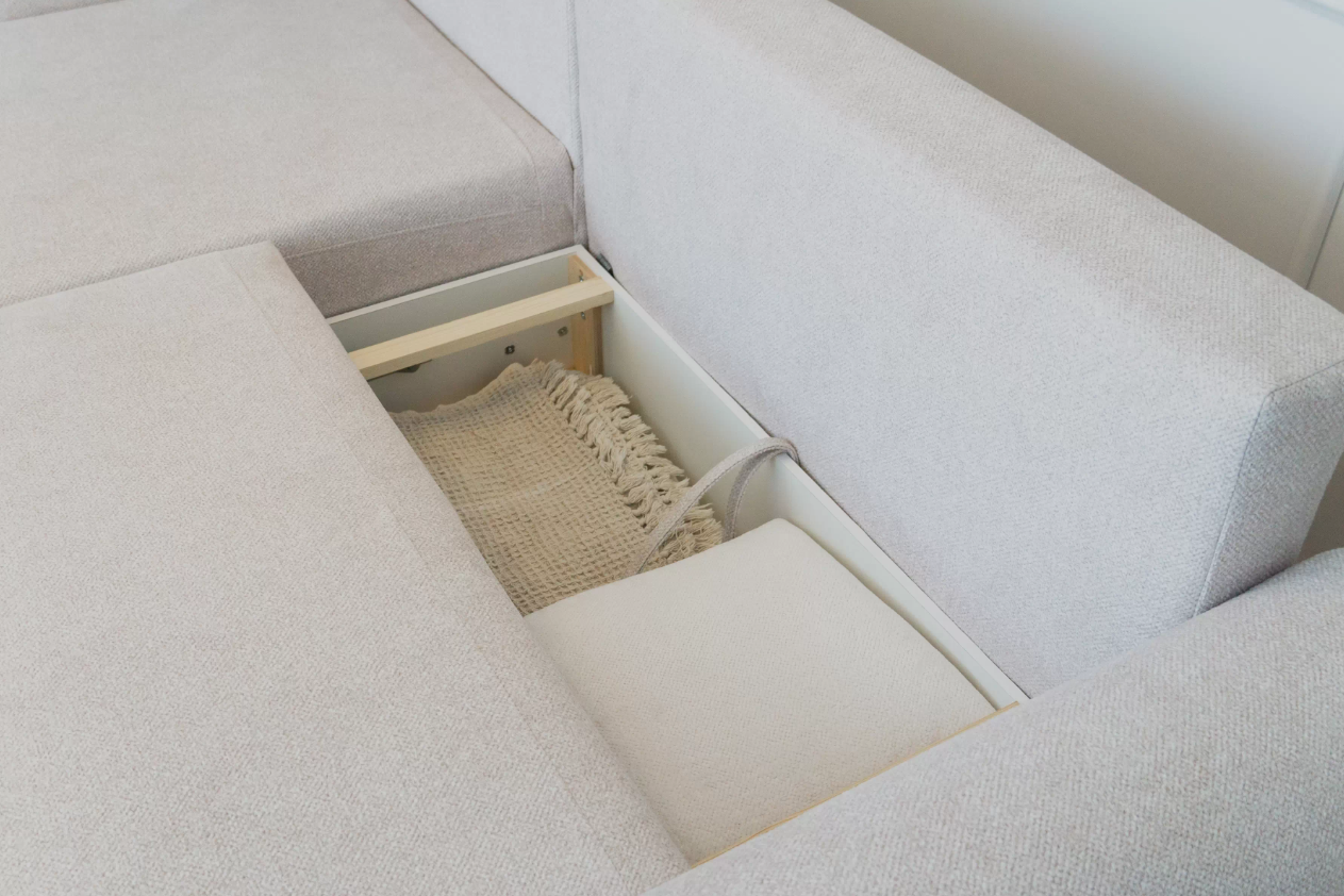 Luna Corner Sofa Bed Blur LHF